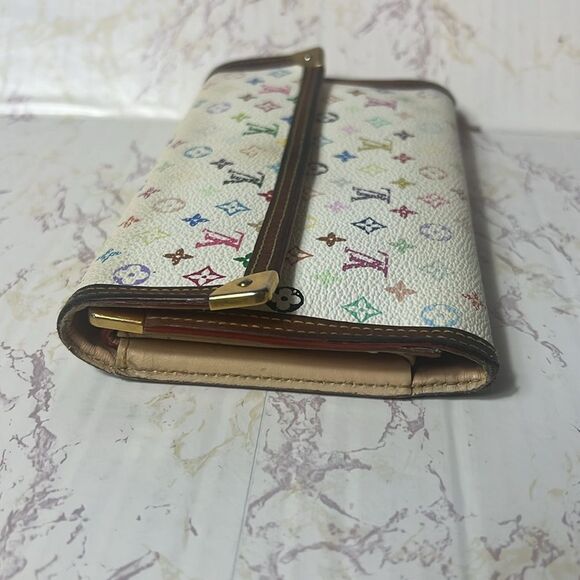 VINTAGE MULTICOLOR MONOGRAM TAKASHI MURAKAMI INTERNATIONAL WALLET - Picture 8 of 14